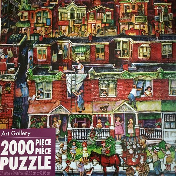 NWT 2000-Piece Artsy Puzzle Art Gallery 'Neighborhood' - Picture 5 of 7